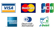 VISA/MASTER/JCB/AMEX/Diners/J-Debit